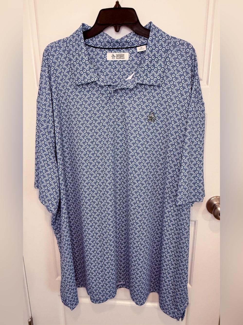 Original Penguin Men’s Size 4x Lifesaver Print Performance Polo Shirt